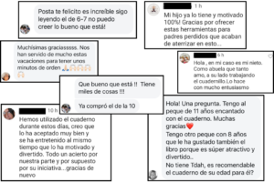 Opiniones cuadernos TDAH