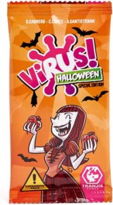 Juego de cartas para niños TDAH Virus Halloween