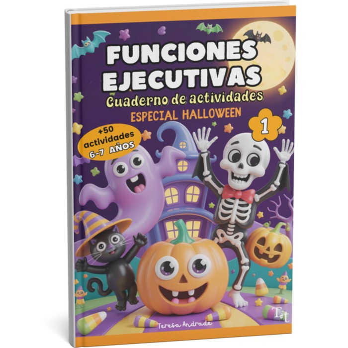 Cuaderno de actividades TDAH Halloween 6-7 años, comprar en Amazon